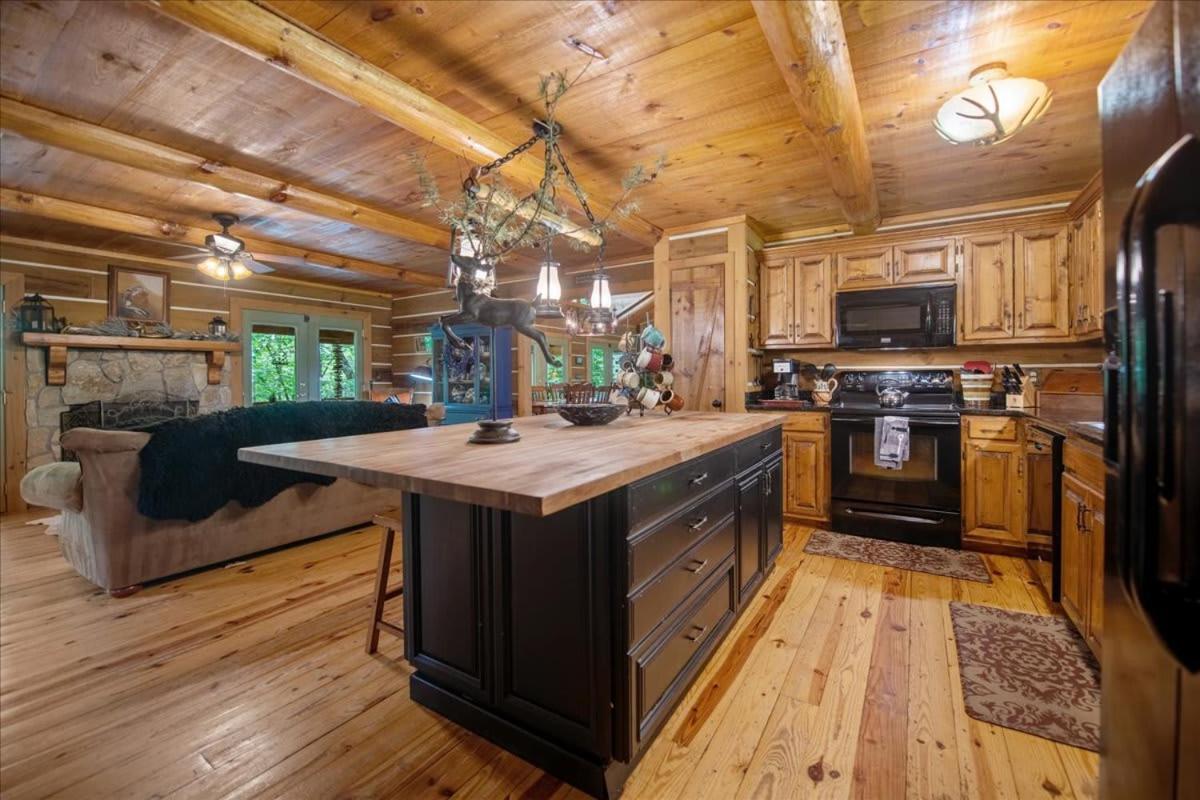 Waterfront Mountain Cabin With Hot Tub Villa Blue Ridge Esterno foto