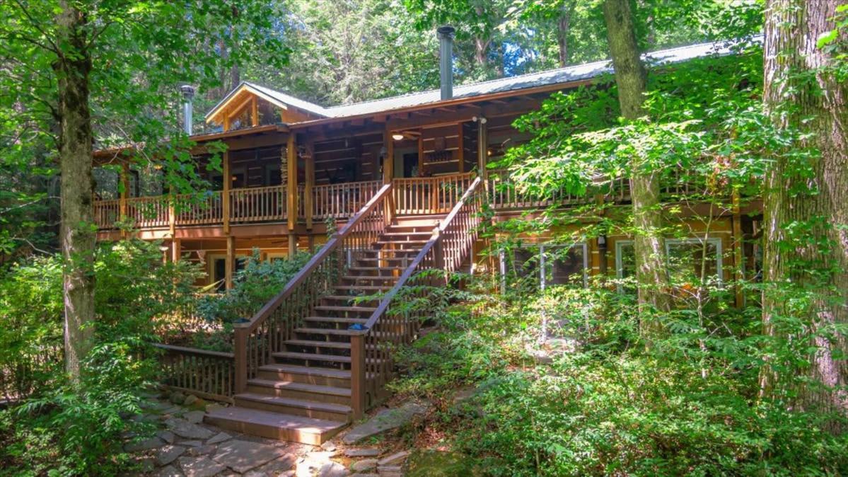 Waterfront Mountain Cabin With Hot Tub Villa Blue Ridge Esterno foto