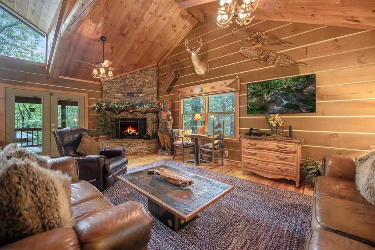 Waterfront Mountain Cabin With Hot Tub Villa Blue Ridge Esterno foto