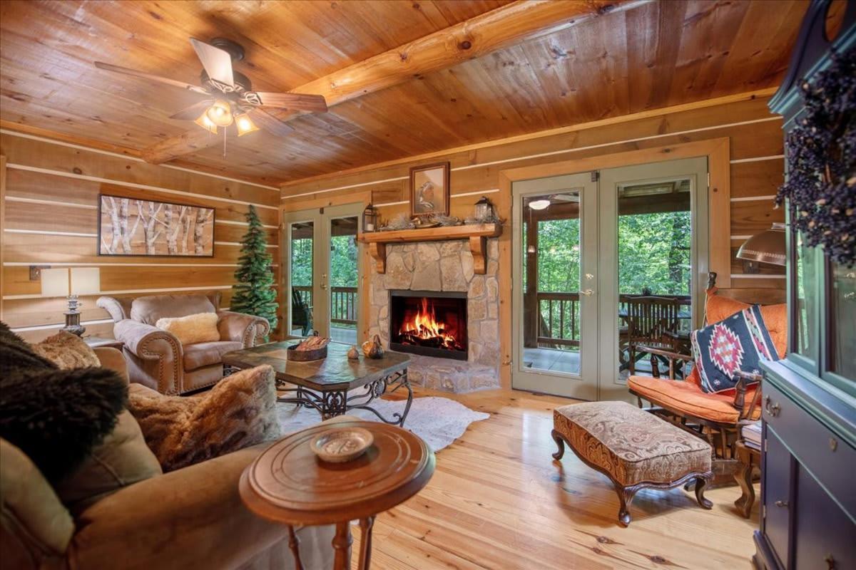 Waterfront Mountain Cabin With Hot Tub Villa Blue Ridge Esterno foto
