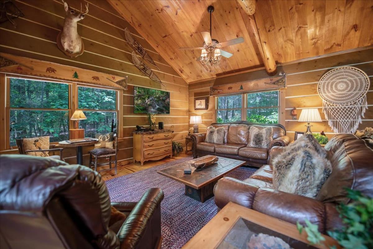 Waterfront Mountain Cabin With Hot Tub Villa Blue Ridge Esterno foto