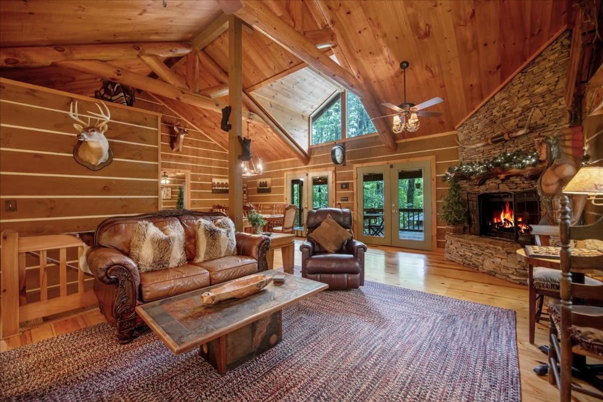 Waterfront Mountain Cabin With Hot Tub Villa Blue Ridge Esterno foto