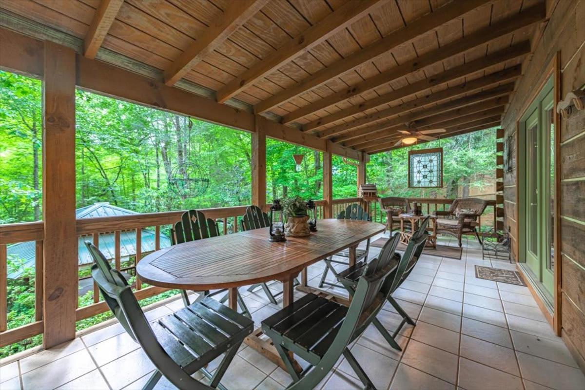 Waterfront Mountain Cabin With Hot Tub Villa Blue Ridge Esterno foto